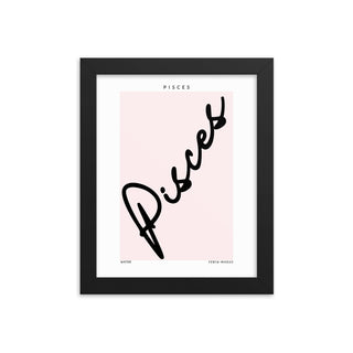 Pisces Zodiac FRAMED WALL ART POSTER