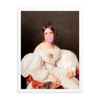 Bubblegum Girl 2 FRAMED WALL ART POSTER PRINT