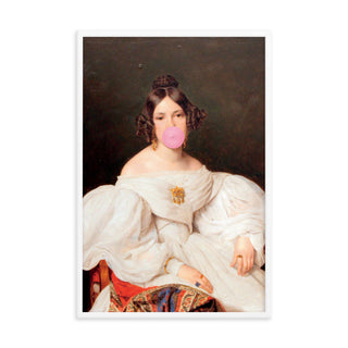 Bubblegum Girl 2 FRAMED WALL ART POSTER PRINT