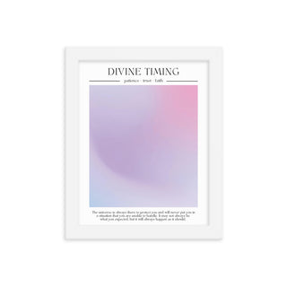 Divine Timing Aura FRAMED WALL ART POSTER