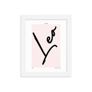 Leo Zodiac FRAMED WALL ART POSTER