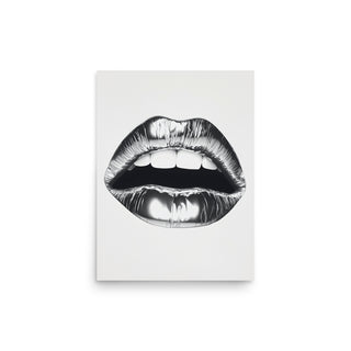 Metallic lips Poster
