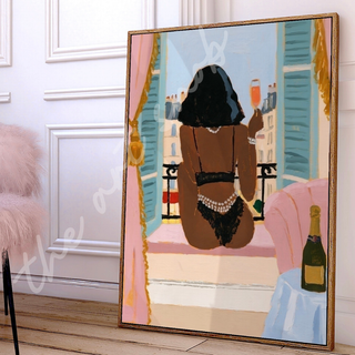 Sunday in Paris poster print