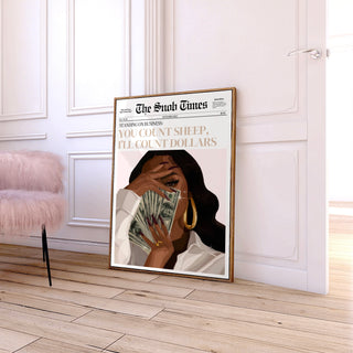 You Count Sheep, I’ll Count Dollars Poster Print *