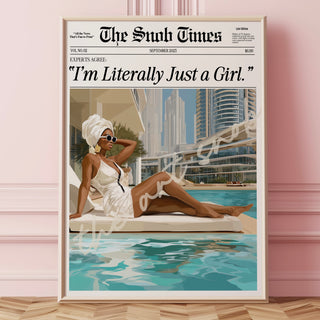 I’m Literally Just A Girl Poster Print