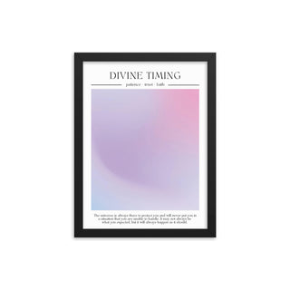 Divine Timing Aura FRAMED WALL ART POSTER