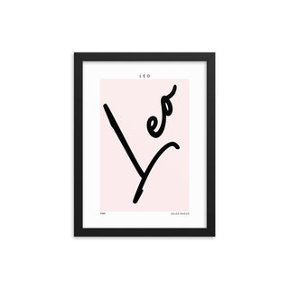 Leo Zodiac FRAMED WALL ART POSTER