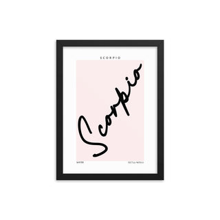 Scorpio Zodiac FRAMED WALL ART POSTER