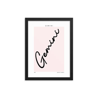 Gemini Zodiac FRAMED WALL ART POSTER