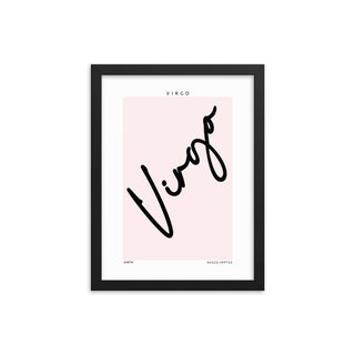 Virgo Zodiac Preppy FRAMED WALL ART POSTER