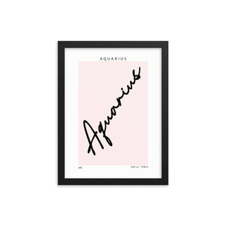 Aquarius Zodiac FRAMED WALL ART POSTER