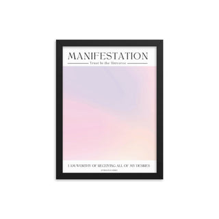 Manifestation Aura / I am Worthy FRAMED WALL ART POSTER