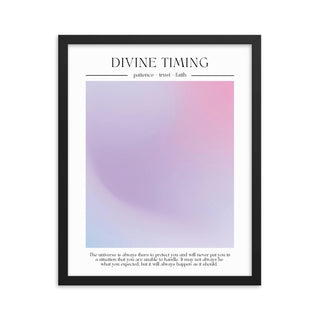 Divine Timing Aura FRAMED WALL ART POSTER