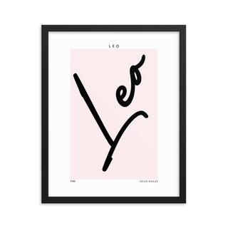 Leo Zodiac FRAMED WALL ART POSTER