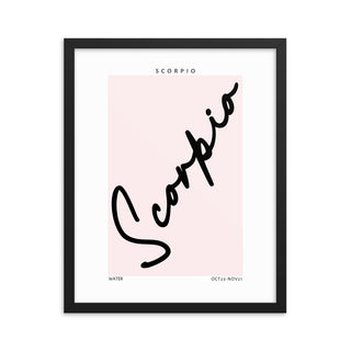 Scorpio Zodiac FRAMED WALL ART POSTER