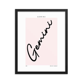 Gemini Zodiac FRAMED WALL ART POSTER