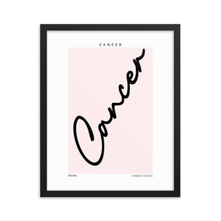 Cancer Zodiac FRAMED WALL ART POSTER