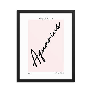 Aquarius Zodiac FRAMED WALL ART POSTER