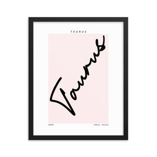 Taurus Zodiac FRAMED WALL ART POSTER