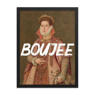 Boujee Preppy FRAMED WALL ART POSTER PRINT