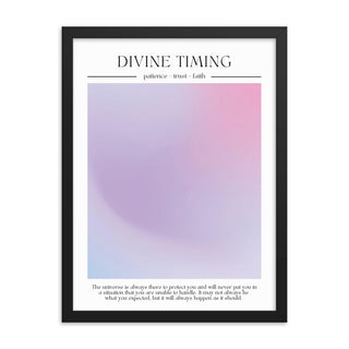 Divine Timing Aura FRAMED WALL ART POSTER