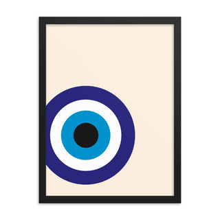 Blue Evil Eye FRAMED WALL ART POSTER