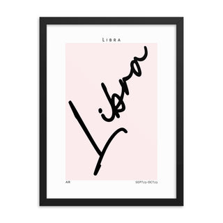 Libra Zodiac FRAMED WALL ART POSTER