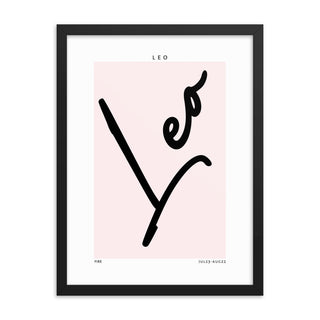 Leo Zodiac FRAMED WALL ART POSTER