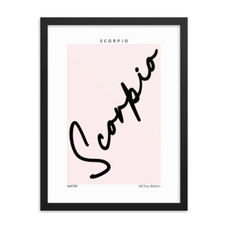 Scorpio Zodiac FRAMED WALL ART POSTER