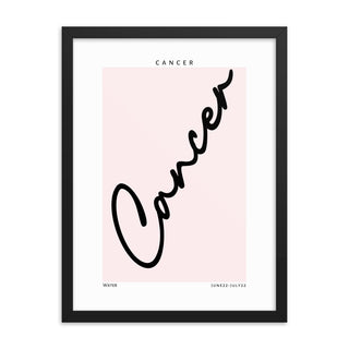 Cancer Zodiac FRAMED WALL ART POSTER