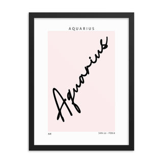 Aquarius Zodiac FRAMED WALL ART POSTER