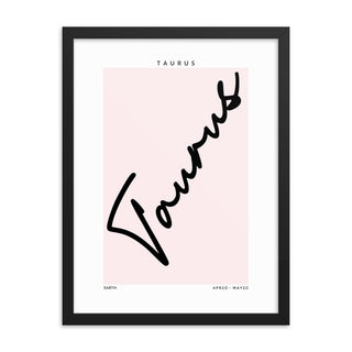 Taurus Zodiac FRAMED WALL ART POSTER