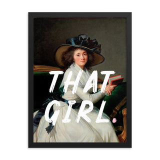 That Girl Preppy Framed Wall Poster