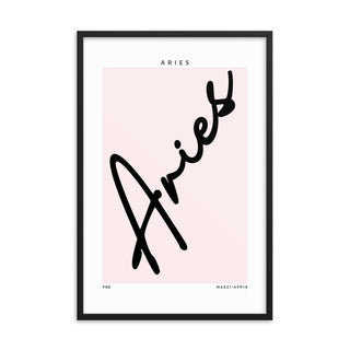 Aries Zodiac FRAMED WALL ART POSTER