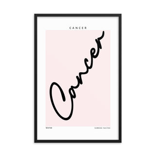 Cancer Zodiac FRAMED WALL ART POSTER