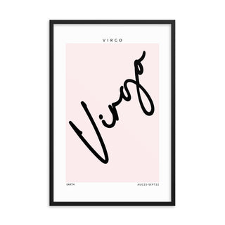 Virgo Zodiac Preppy FRAMED WALL ART POSTER