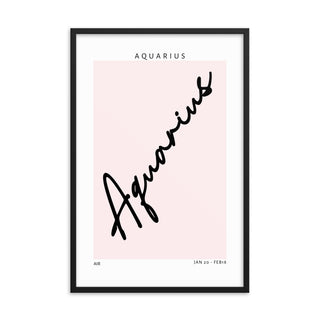 Aquarius Zodiac FRAMED WALL ART POSTER