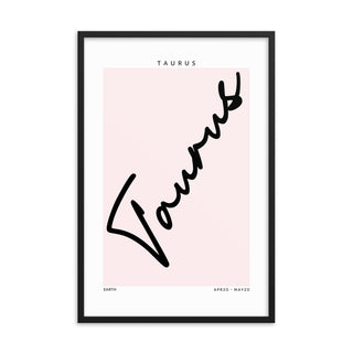 Taurus Zodiac FRAMED WALL ART POSTER