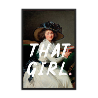 That Girl Preppy Framed Wall Poster