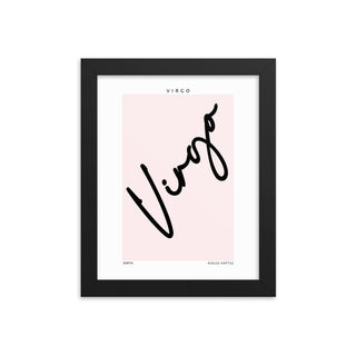 Virgo Zodiac Preppy FRAMED WALL ART POSTER