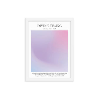 Divine Timing Aura FRAMED WALL ART POSTER