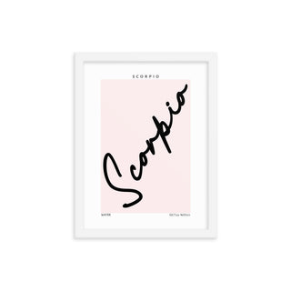 Scorpio Zodiac FRAMED WALL ART POSTER