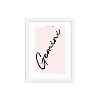 Gemini Zodiac FRAMED WALL ART POSTER