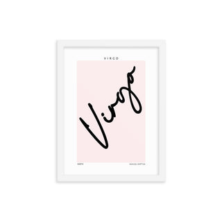 Virgo Zodiac Preppy FRAMED WALL ART POSTER