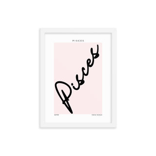 Pisces Zodiac FRAMED WALL ART POSTER