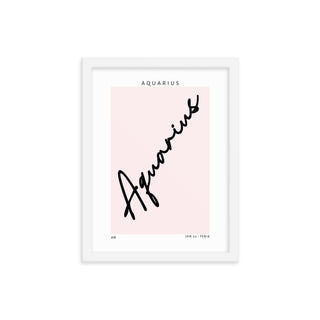 Aquarius Zodiac FRAMED WALL ART POSTER