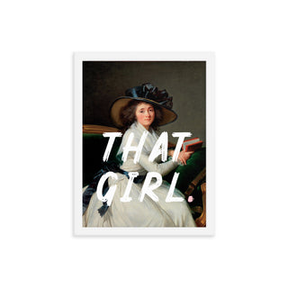 That Girl Preppy Framed Wall Poster