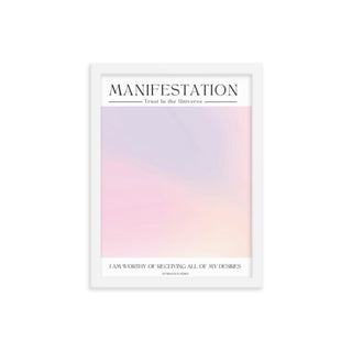 Manifestation Aura / I am Worthy FRAMED WALL ART POSTER