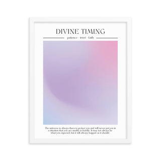 Divine Timing Aura FRAMED WALL ART POSTER