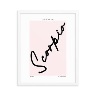 Scorpio Zodiac FRAMED WALL ART POSTER